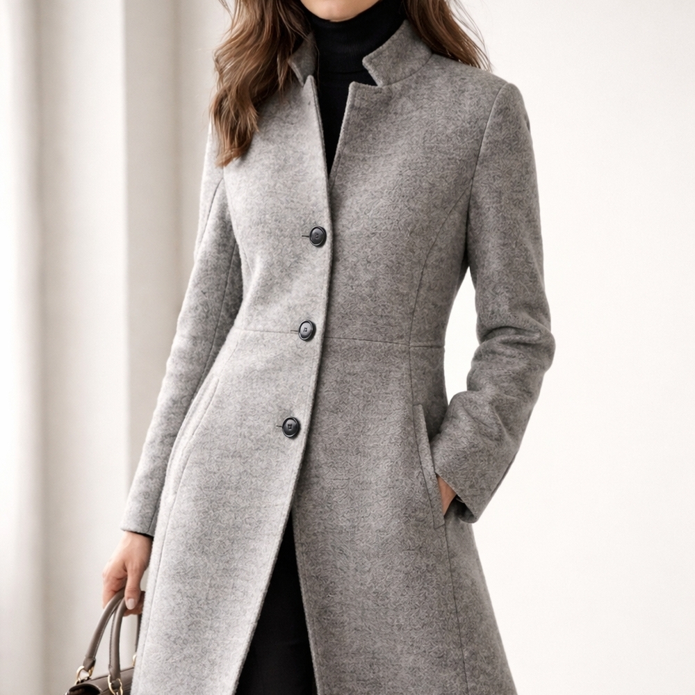 Simons – Italian Import Tailored Wool Coat 🇮🇹